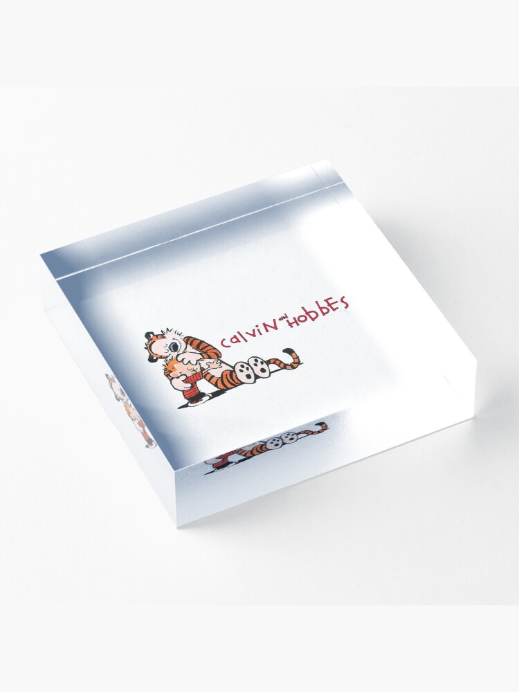 Alternate view of calvin and hobbes bill watterson Acrylic Block
