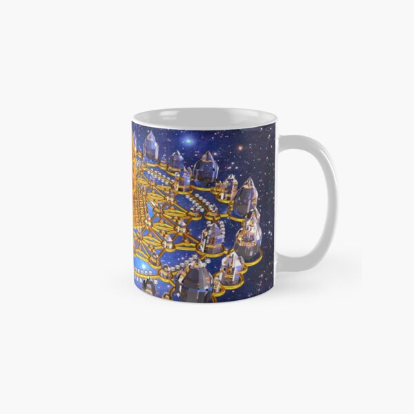 Merkaba Matrix Stargate Grid Classic Mug
