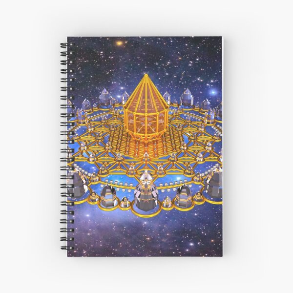 Merkaba Matrix Stargate Grid Spiral Notebook