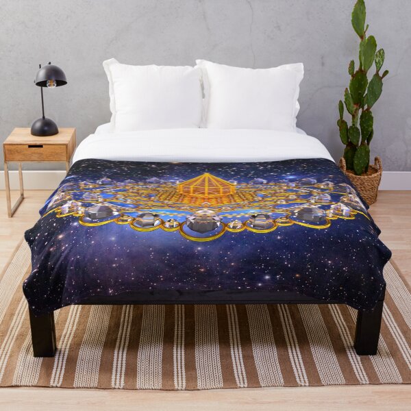 Merkaba Matrix Stargate Grid Throw Blanket