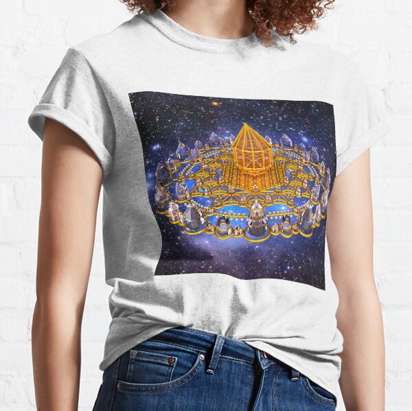 Merkaba Matrix Stargate Grid Classic T-Shirt