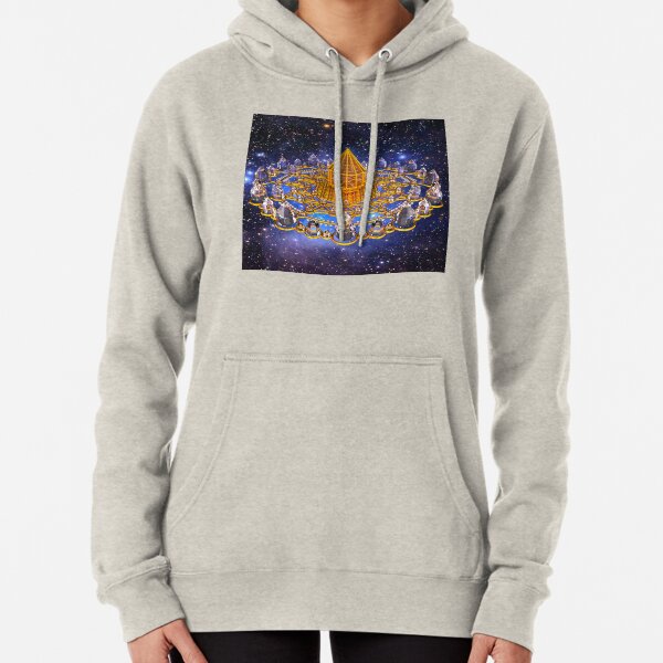 Merkaba Matrix Stargate Grid Pullover Hoodie