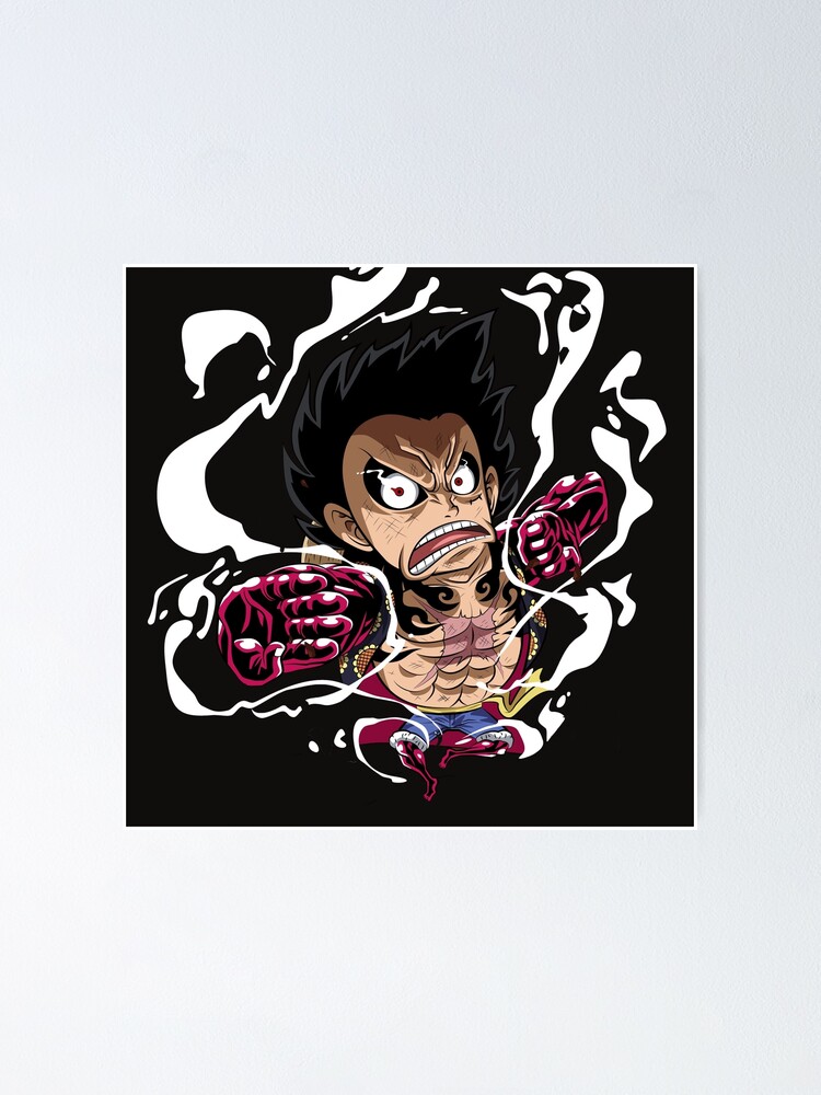 Luffy Gear 4th Boundman Poster By Erriose Redbubble