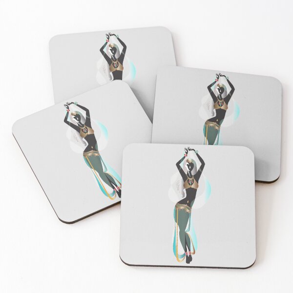 Item preview, Belly dance colorful silhouette movement-two designed and sold by Nobiya.