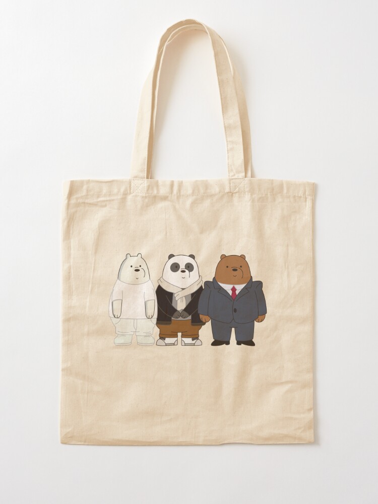 we bare bears tote bag