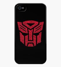 Transformers Autobots Red iPhone 4s/4 Case