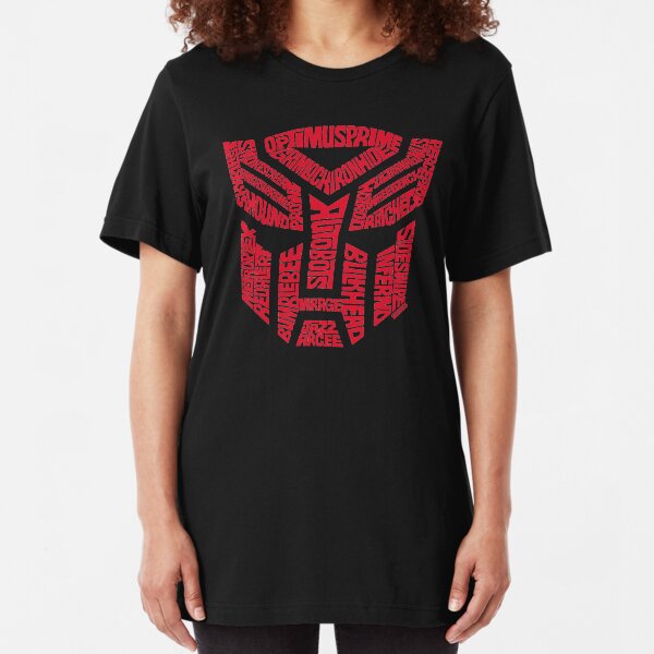 Transformers Autobots Red Slim Fit T-Shirt