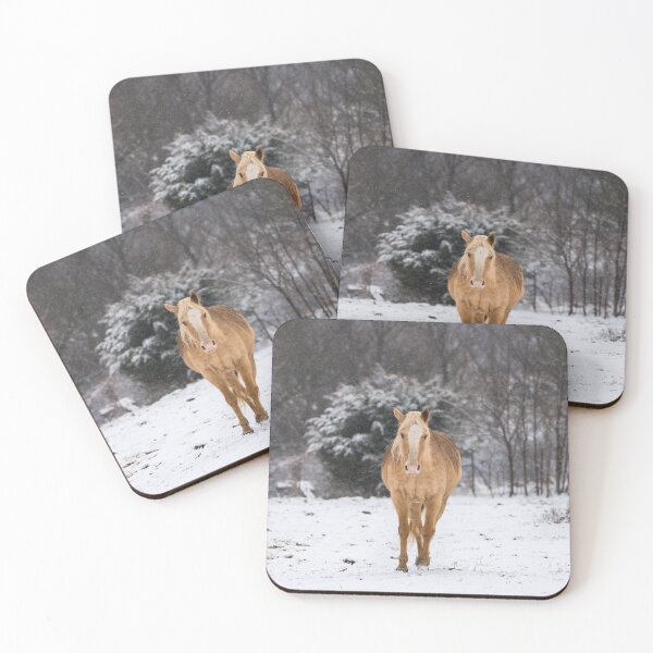 Item preview, Blonde Horse Walk In The Snow designed and sold by mljdwhite.