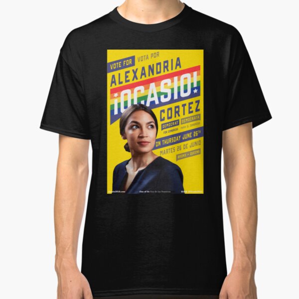 Alexandria Ocasio-Cortez Congressional Campaign Poster (Pride version) Classic T-Shirt