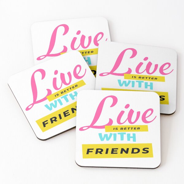 Item preview, Live is better with friends designed and sold by shirtart shop.