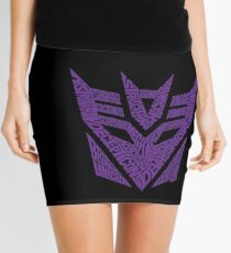 Transformers Decepticons Purple Mini Skirt