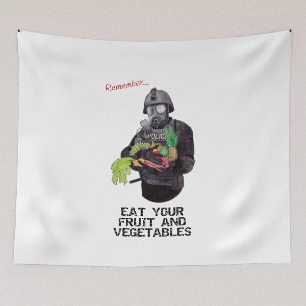 Item preview, Remember - Eat your fruit and vegetables  Vegetarian t-shirt  designed and sold by TinoThreads.