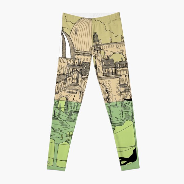 City in Water Leggings