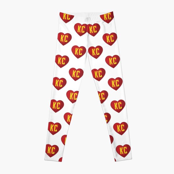I love Kansas City Heart Vintage KC Football Leggings