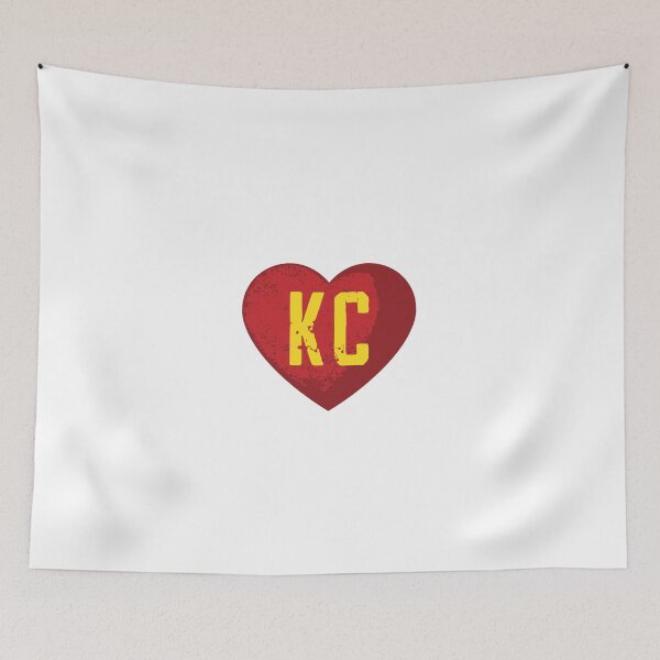 Item preview, I love Kansas City Heart Vintage KC Football designed and sold by danyc88.