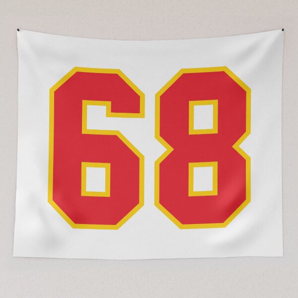 Item preview, 68 Jersey Number, Sixty Eight Red designed and sold by elhefe.
