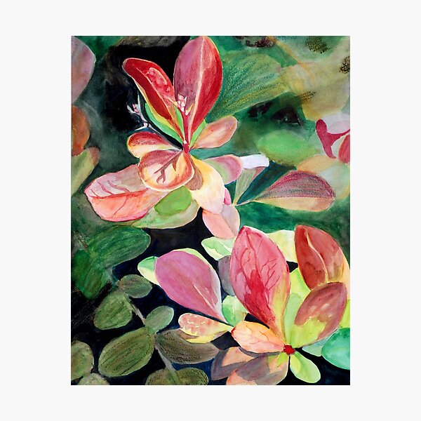 Item preview, Red and Green Leaves designed and sold by Teddie McConnell.