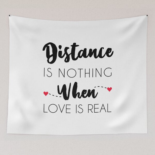Item preview, Distance Is Nothing When Love Is Real - Long Distance Relationship designed and sold by T-shirt For You.