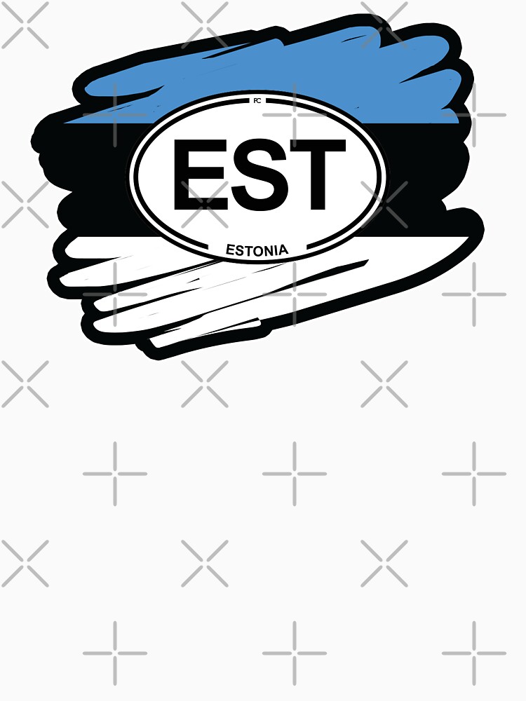 Estonia, Estonian Flag by PrintChutney