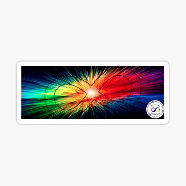 Burst of Neurodivergent Pride Sticker