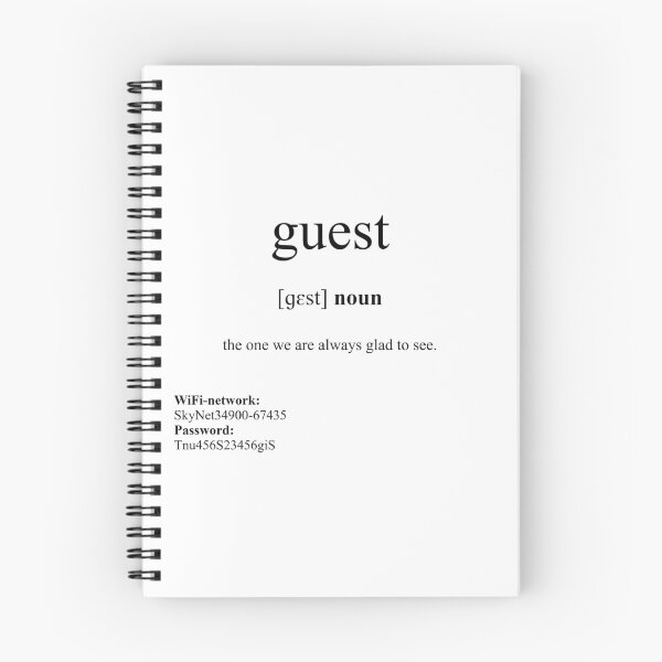 Item preview, Guest Definition | Dictionary Collection designed and sold by Designschmiede.