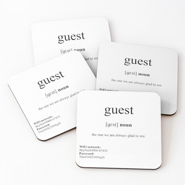 Item preview, Guest Definition | Dictionary Collection designed and sold by Designschmiede.