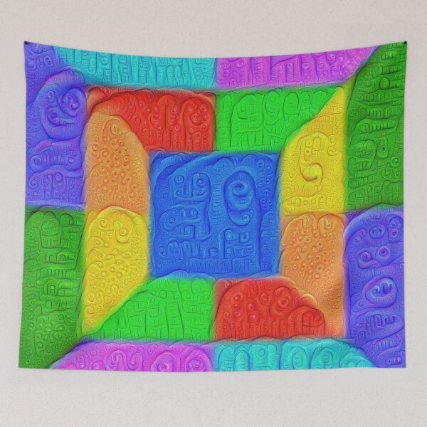 Item preview, DeepDream Color Squares Visual Areas color designed and sold by blackhalt.