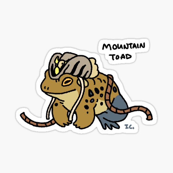 Mountain Toad Sticker