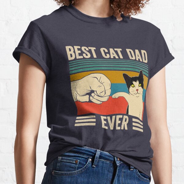 Best Cat Dad Ever Vintage  Classic T-Shirt