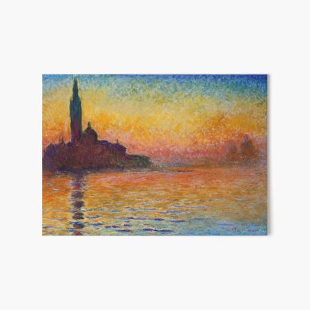 MONET. San Giorgio Maggiore in der Abenddämmerung. 1908. Galeriedruck