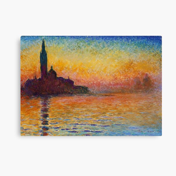 MONET. San Giorgio Maggiore at Dusk. 1908. Canvas Print