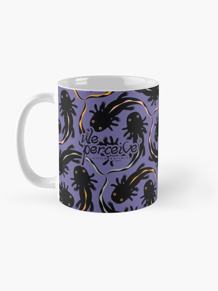 Alternate view of WE LOVE M.C. ESCHER style - Axolotl symmetrical pattern Mug