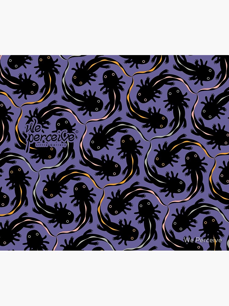 WE LOVE M.C. ESCHER style - Axolotl symmetrical pattern by CitizenWong