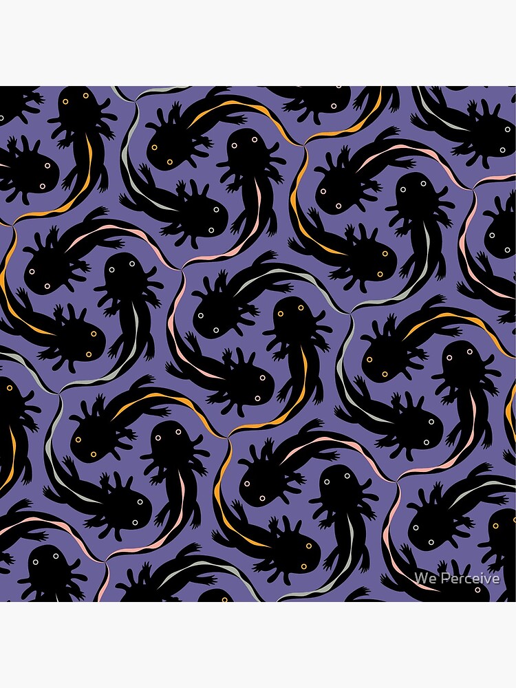 WE LOVE M.C. ESCHER style - Axolotl symmetrical pattern by CitizenWong