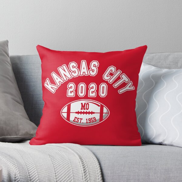 Kansas City Football Vintage KC Retro Chief 2020 Gameday Fan Throw Pillow