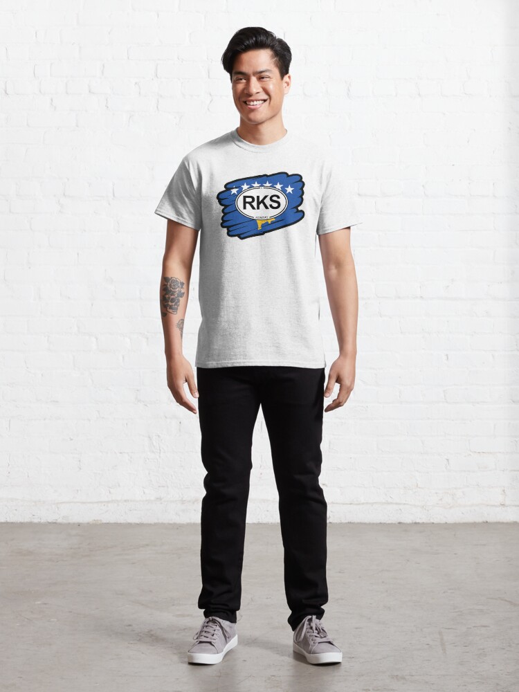 Alternate view of Kosovo, Kosovan Flag Classic T-Shirt