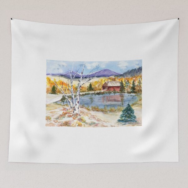 Item preview, "Vermont Autumn Snow" designed and sold by thedocandcat.