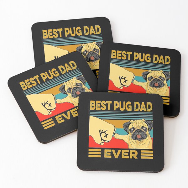 Item preview, Best Pug Dad Ever Vintage  designed and sold by Helmiruhan3n.