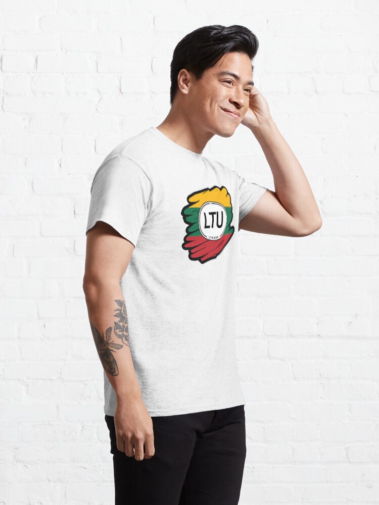 Alternate view of Lithuania, Lithuanian Flag Classic T-Shirt
