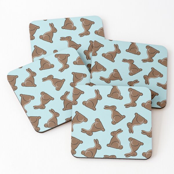 Item preview, Chocolate Easter Bunnies - blue designed and sold by littlearrow.
