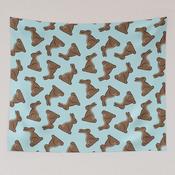Item preview, Chocolate Easter Bunnies - blue designed and sold by littlearrow.