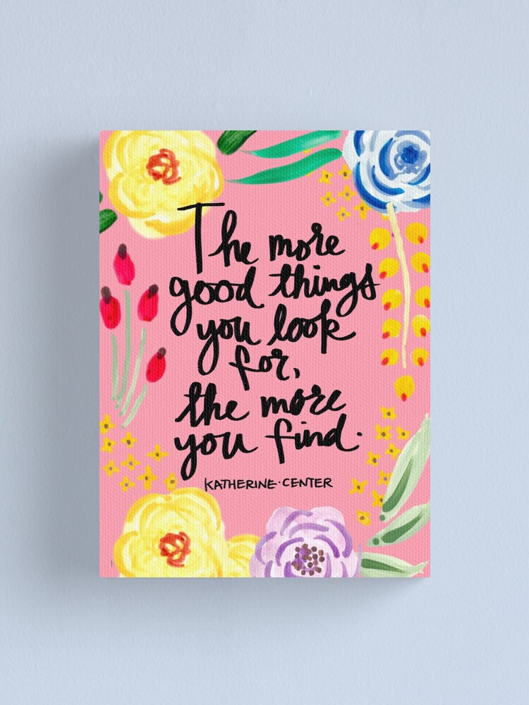 Thumbnail 1 of 3, Canvas Print, Good Things designed and sold by KatherineCenter.