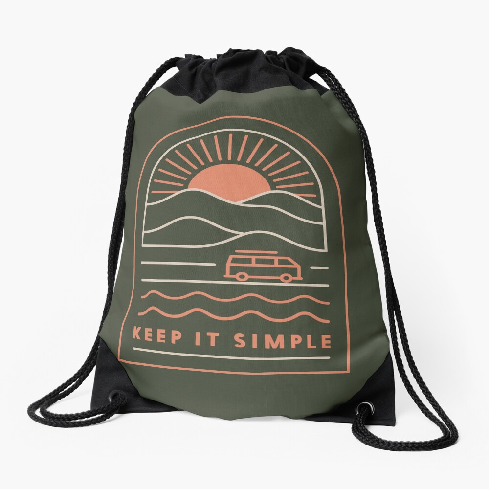 Keep It Simple Drawstring Bag