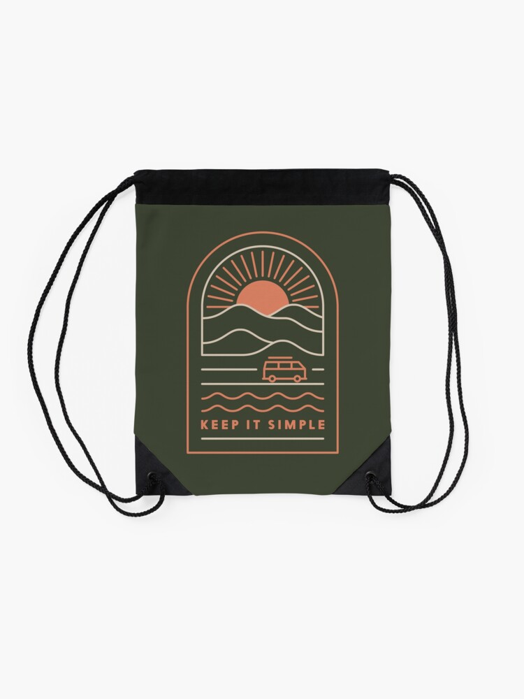 Alternate view of Keep It Simple Drawstring Bag