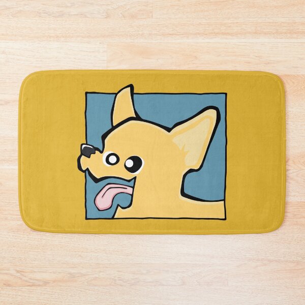 Item preview, Chihuahua - Short Hair - Cream (Face) YELLOW BG designed and sold by TheChicken.