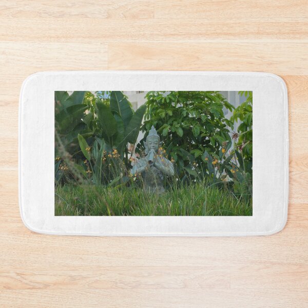 Item preview, Pan-pipe player statue in a garden. designed and sold by PicsByTony.
