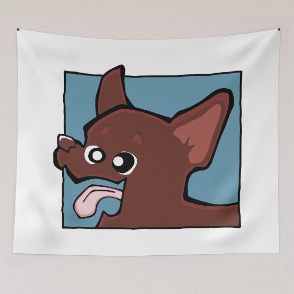 Item preview, Chihuahua - Short Hair - Chocolate (Face) WHITE BG designed and sold by TheChicken.