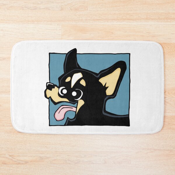 Item preview, Chihuahua - Short Hair - Black (Face) WHITE BG designed and sold by TheChicken.