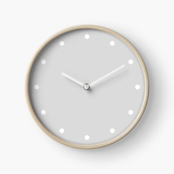 Dots silver clock Clock