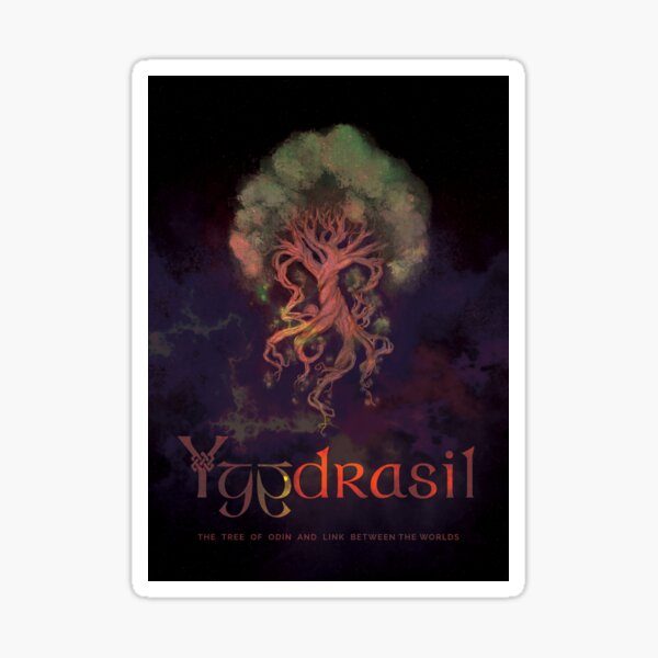 Yggdrasil, the world tree! Sticker